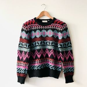 NEW Vintage Abstract Crew Neck Sweater